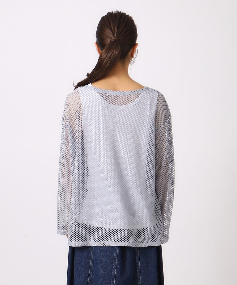 SHOO･LA･RUE「【2点セット】ラメメッシュニット＋タンクトップ」|その他|
