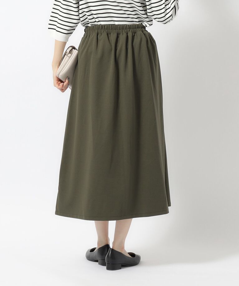 SHOO･LA･RUE「【無理せずキレイ】気軽に女性らしさをプラスする セミフレアスカート」|スカート|