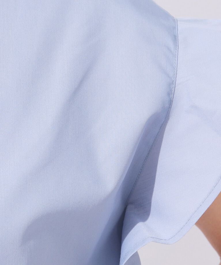 SHOO･LA･RUE「【洗える/無理せずキレイ】お袖フリルブラウス」|シャツ・ブラウス|