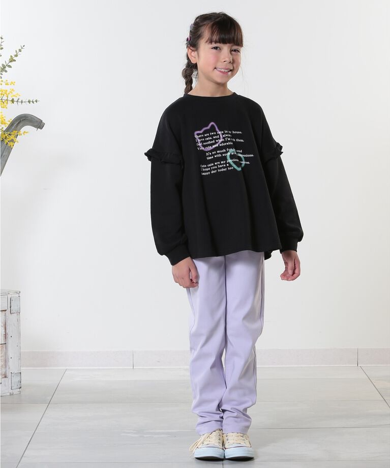 SHOO･LA･RUE「【100-150cm/洗える/男女兼用】ストレッチ カラースキニーパンツ」|その他|