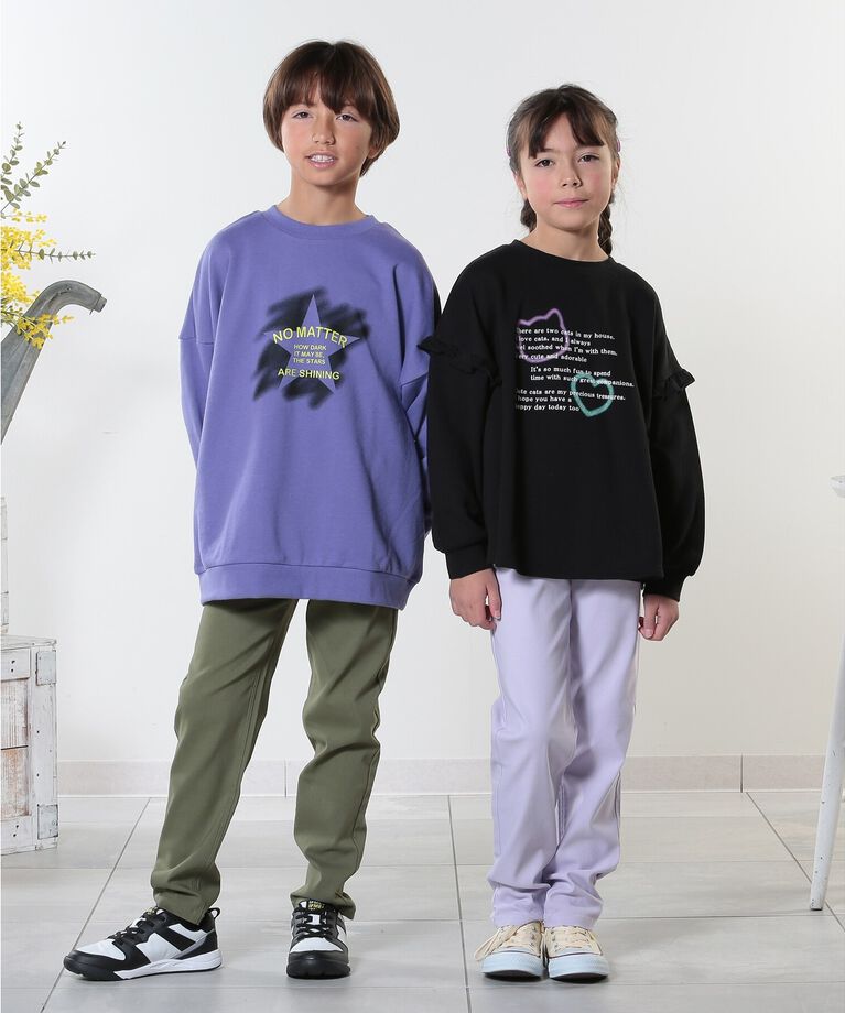 SHOO･LA･RUE「【100-150cm/洗える/男女兼用】ストレッチ カラースキニーパンツ」|その他|