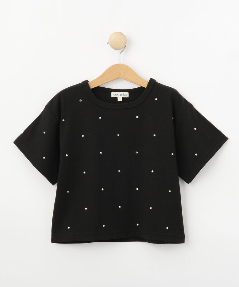 SHOO･LA･RUE「【100-150cm】キラキラワイドTシャツ」|Tシャツ・カットソー|
