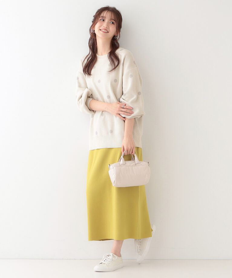 SHOO･LA･RUE「【S-LL】ドット柄が目を惹く ゆったりニット」|ニット・セーター|