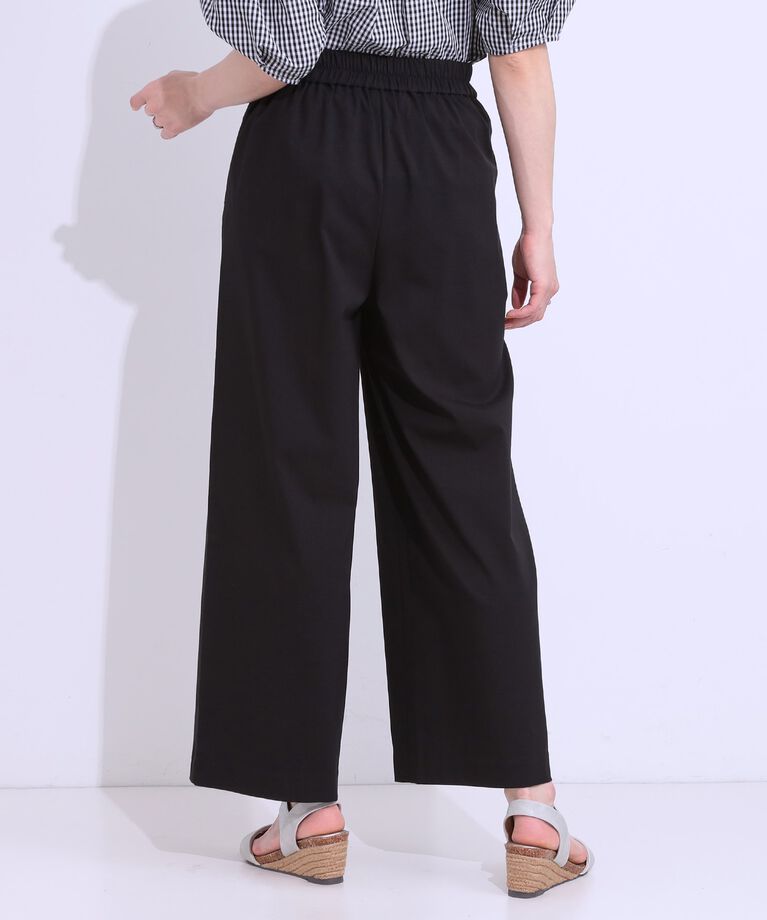 SHOO･LA･RUE「【S-LL/ひんやり】ゴールドパーツがアクセント ストレッチワイドパンツ」|その他|