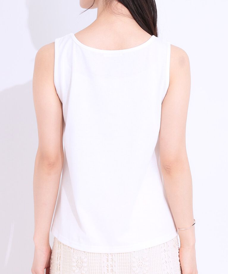 SHOO･LA･RUE「【S-LL/2点セット】インせず着られる はしごレース5分袖ブラウス」|シャツ・ブラウス|