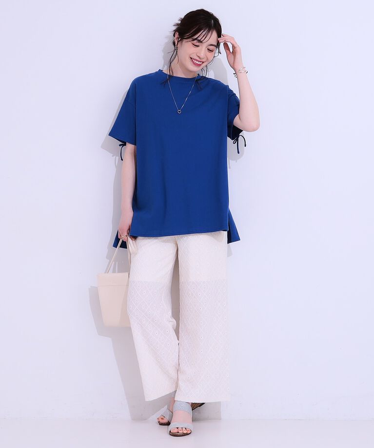 SHOO･LA･RUE「バックシャーリングチュニックTシャツ」|チュニック|