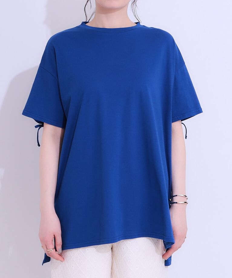 SHOO･LA･RUE「バックシャーリングチュニックTシャツ」|チュニック|