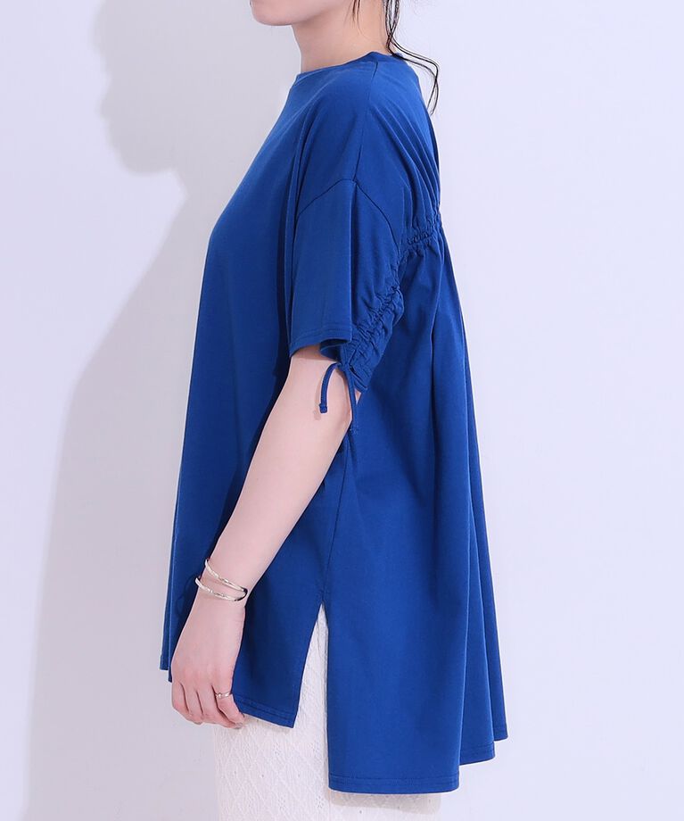 SHOO･LA･RUE「バックシャーリングチュニックTシャツ」|チュニック|