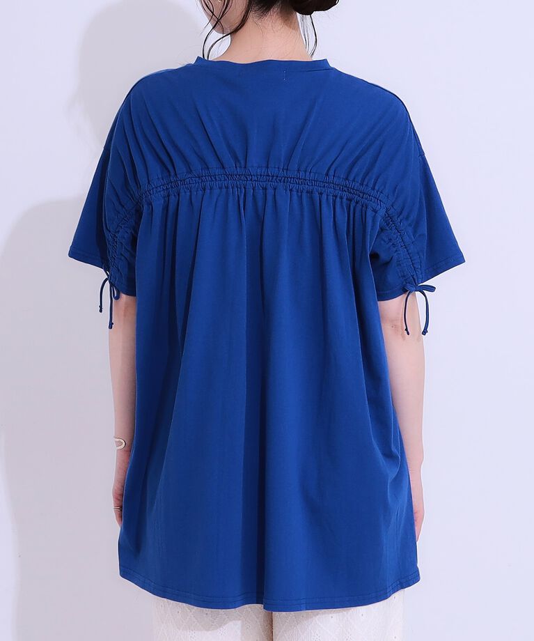 SHOO･LA･RUE「バックシャーリングチュニックTシャツ」|チュニック|