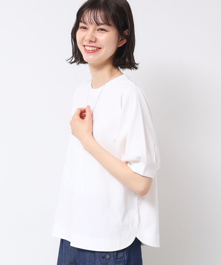 Dessin「【洗える】パフスリーブカットソー（XS～L）」|Tシャツ・カットソー|