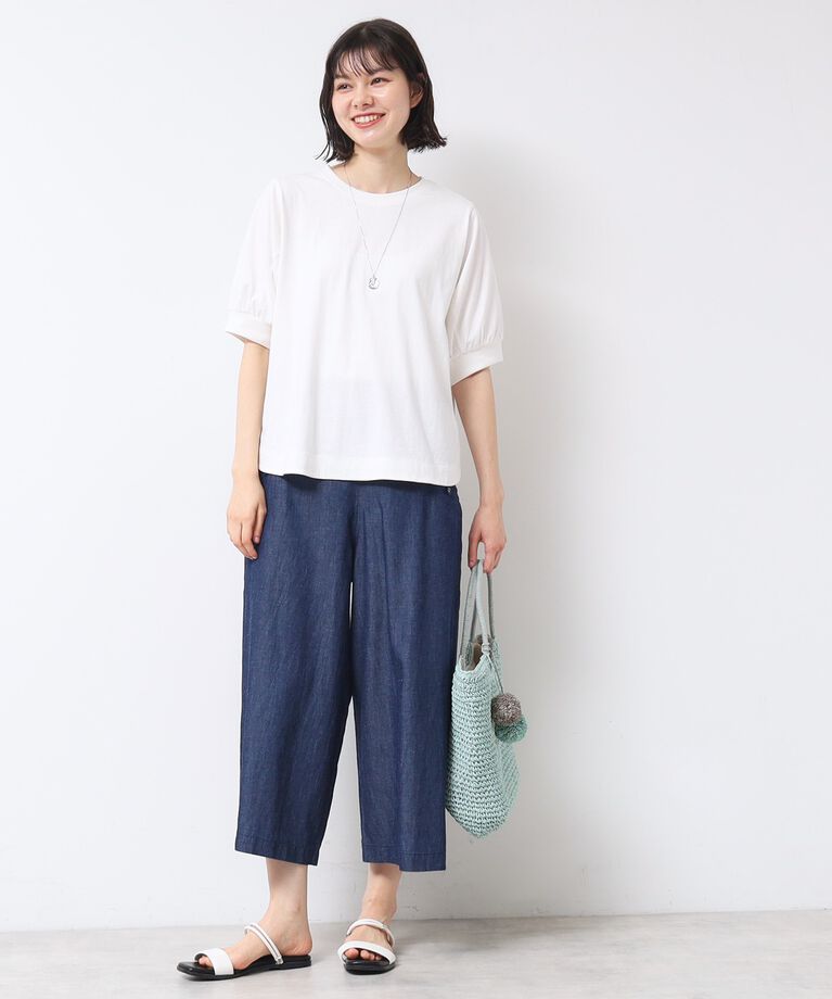 Dessin「【洗える】パフスリーブカットソー（XS～L）」|Tシャツ・カットソー|