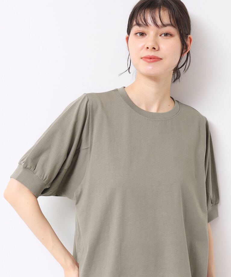 Dessin「【洗える】パフスリーブカットソー（XS～L）」|Tシャツ・カットソー|トープ(054)