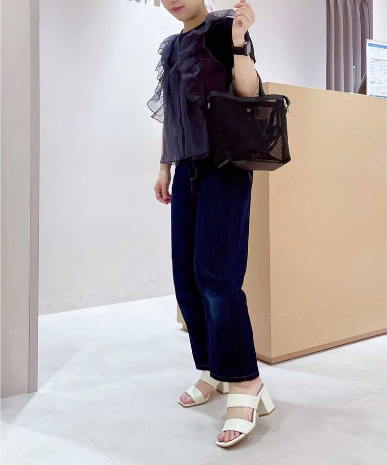 ESPERANZA「ダブルベルト太ヒールミュールサンダル 24SS」|サンダル|