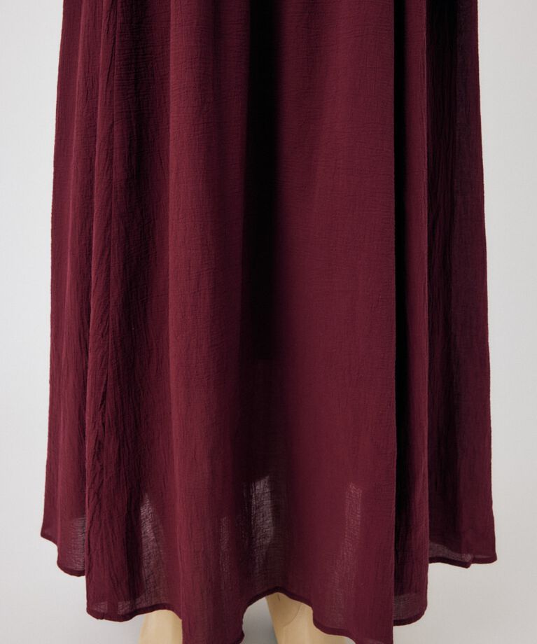 MOUSSY「PUFF SLEEVE CRAPE ドレス」|ワンピース|