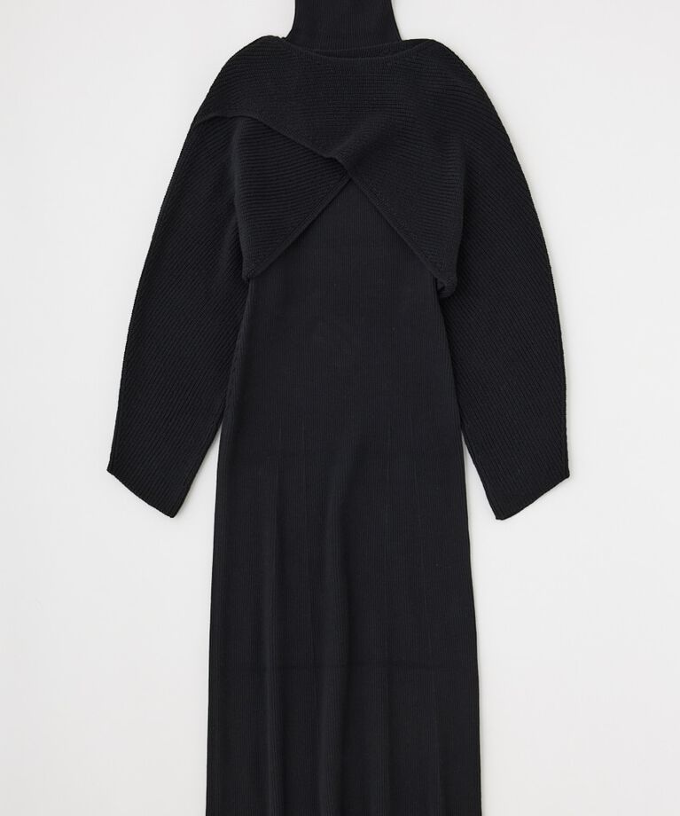 MOUSSY「SWITCHING RIB KNIT ドレス」|ワンピース|