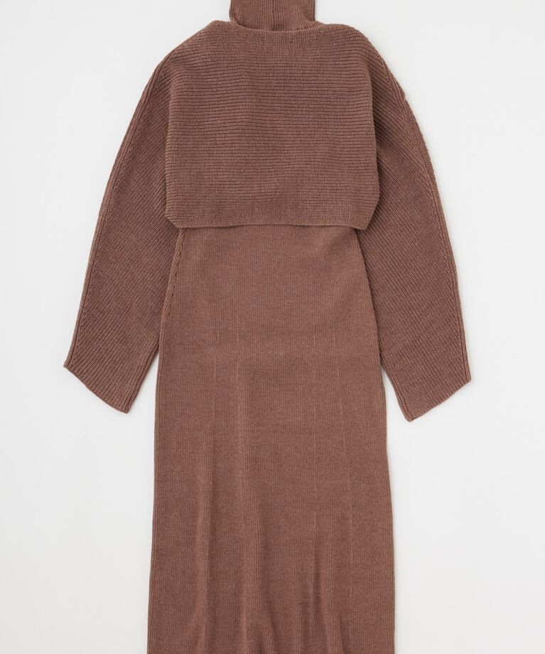 MOUSSY「SWITCHING RIB KNIT ドレス」|ワンピース|