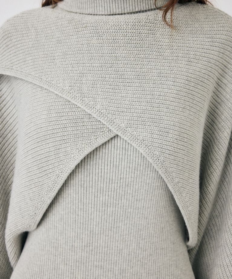 MOUSSY「SWITCHING RIB KNIT ドレス」|ワンピース|