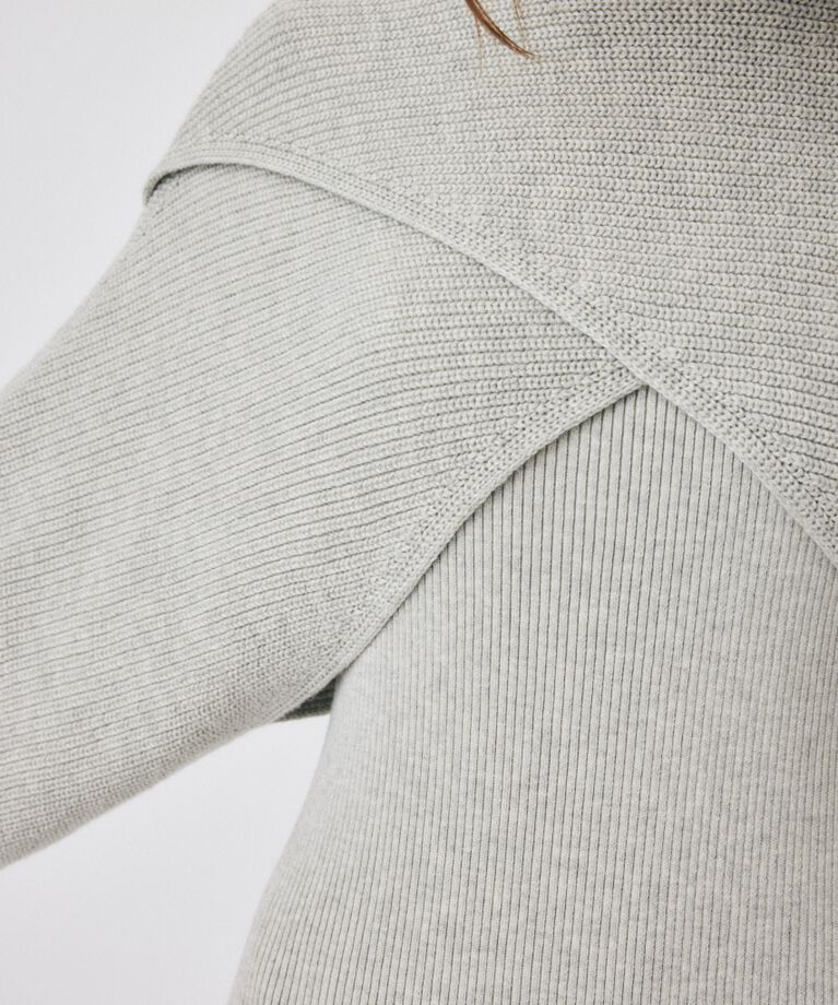 MOUSSY「SWITCHING RIB KNIT ドレス」|ワンピース|