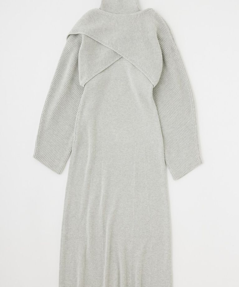 MOUSSY「SWITCHING RIB KNIT ドレス」|ワンピース|