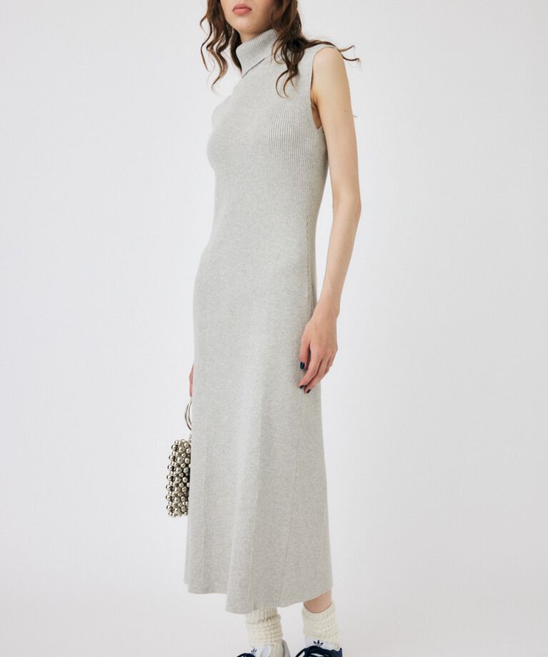 MOUSSY「SWITCHING RIB KNIT ドレス」|ワンピース|
