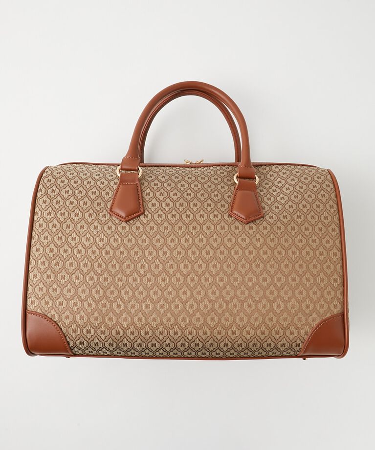 MOUSSY「MONOGRAM BOSTON バッグ(L)」|その他|BEG