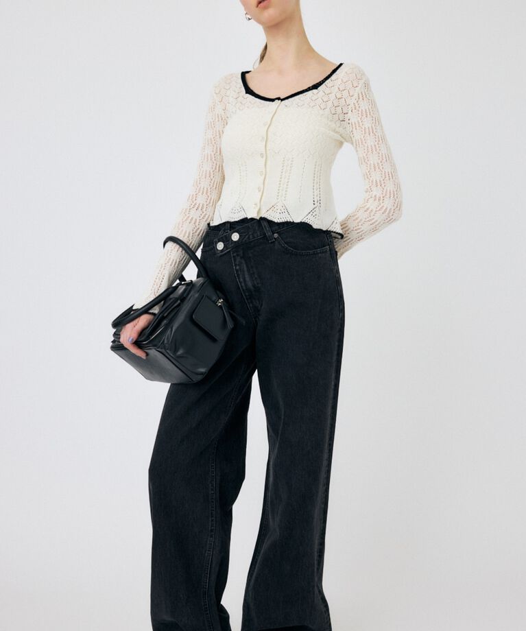 MOUSSY「EYELET LACE ニットトップス」|ニット・セーター|