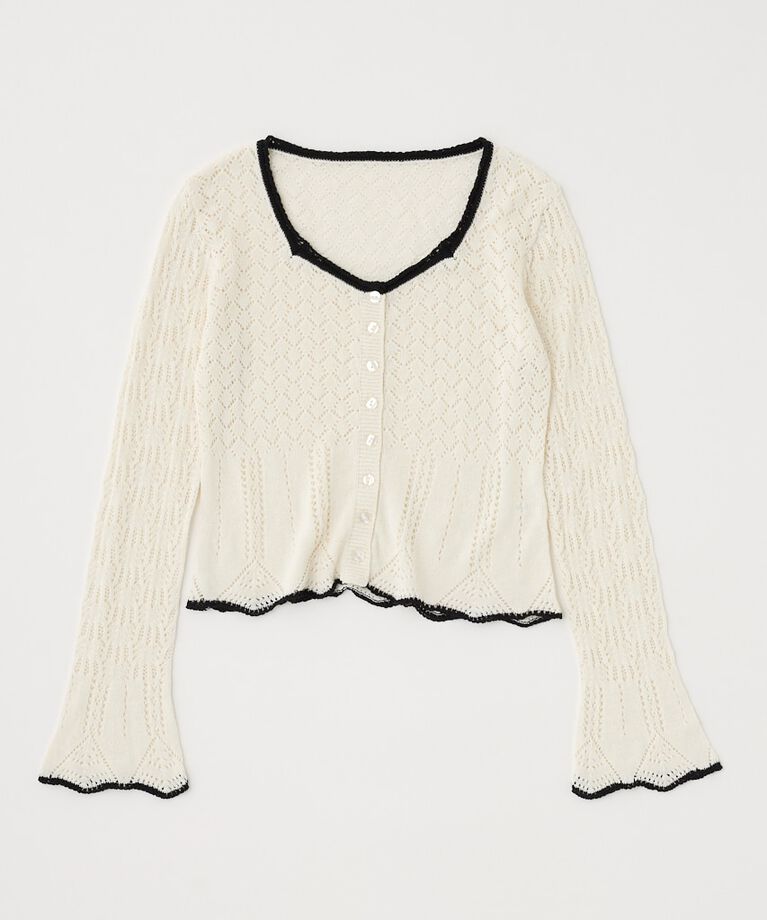 MOUSSY「EYELET LACE ニットトップス」|ニット・セーター|