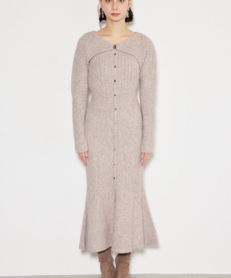 rienda「many way カーデSET Knit OP」|ワンピース|