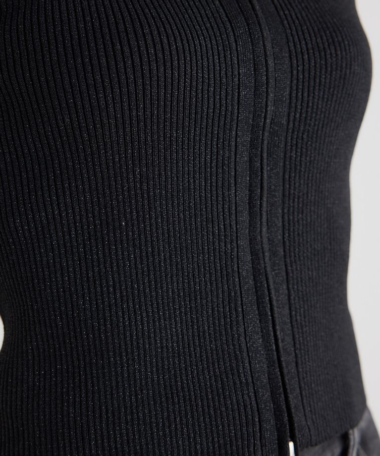 rienda「ZIPシャツKnit TOP」|ニット・セーター|