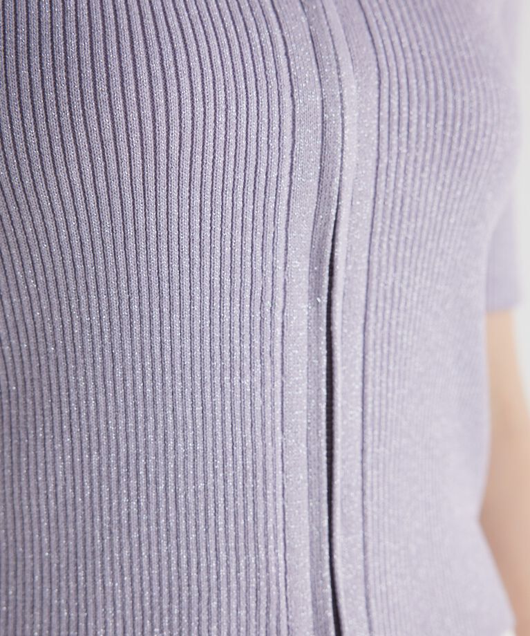 rienda「ZIPシャツKnit TOP」|ニット・セーター|