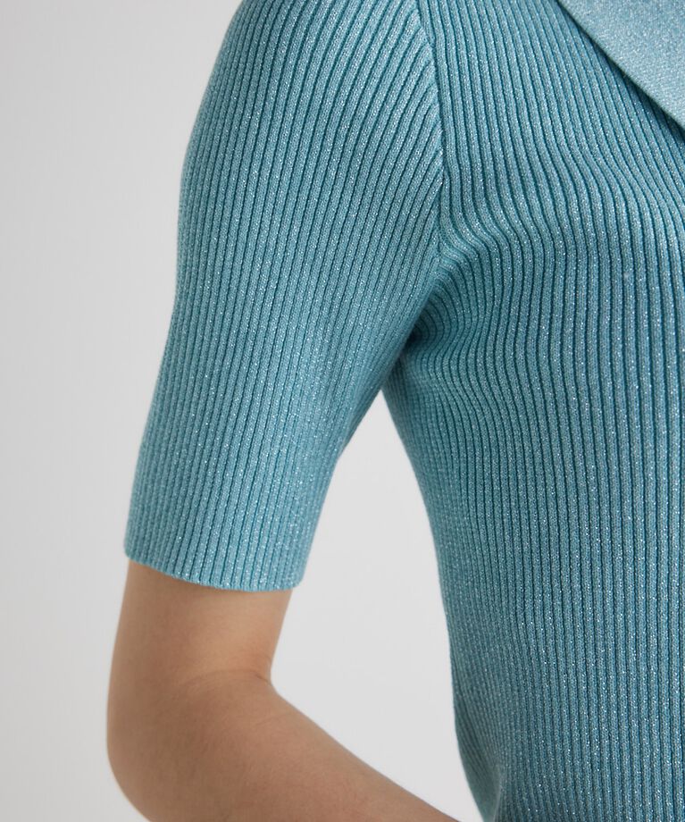 rienda「ZIPシャツKnit TOP」|ニット・セーター|
