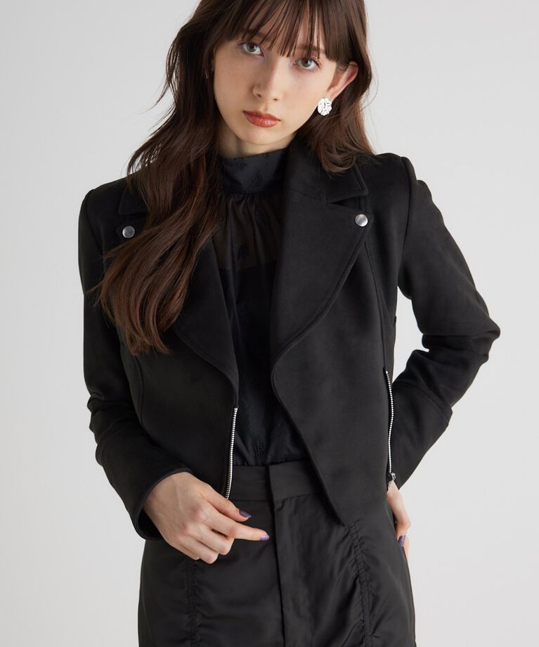 rienda「24SSフェイクスエードライダースJK」|その他|