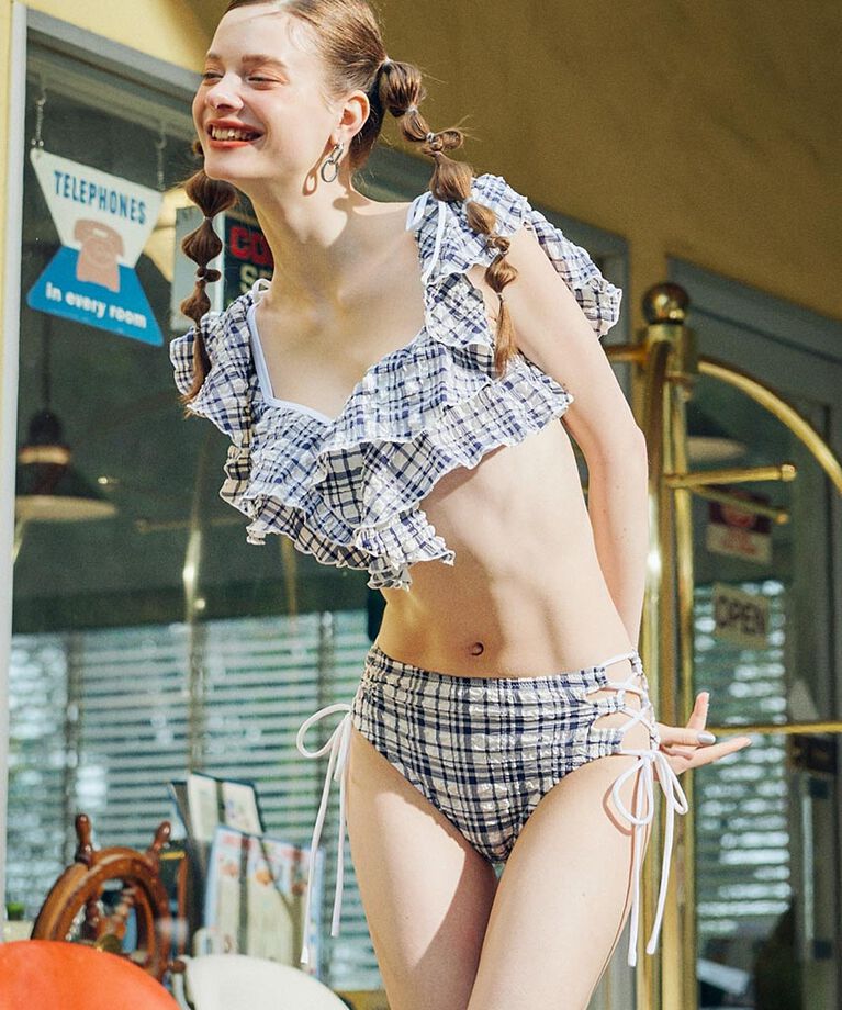 rienda「マルチファブリックフリルワイヤーカップ bikini」|その他|NVY