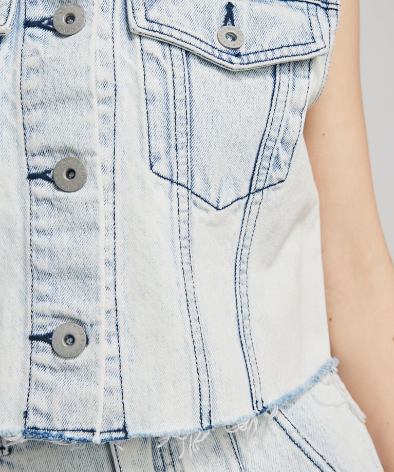 rienda「ノーカラーDENIMベスト」|その他|