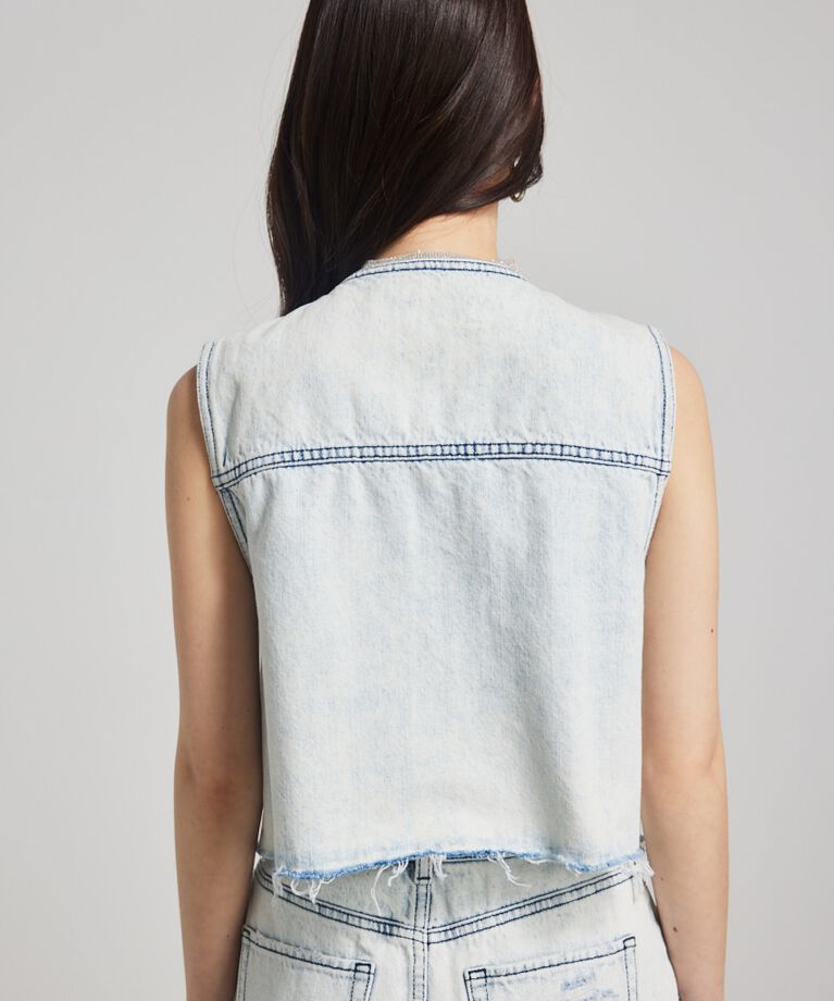 rienda「ノーカラーDENIMベスト」|その他|