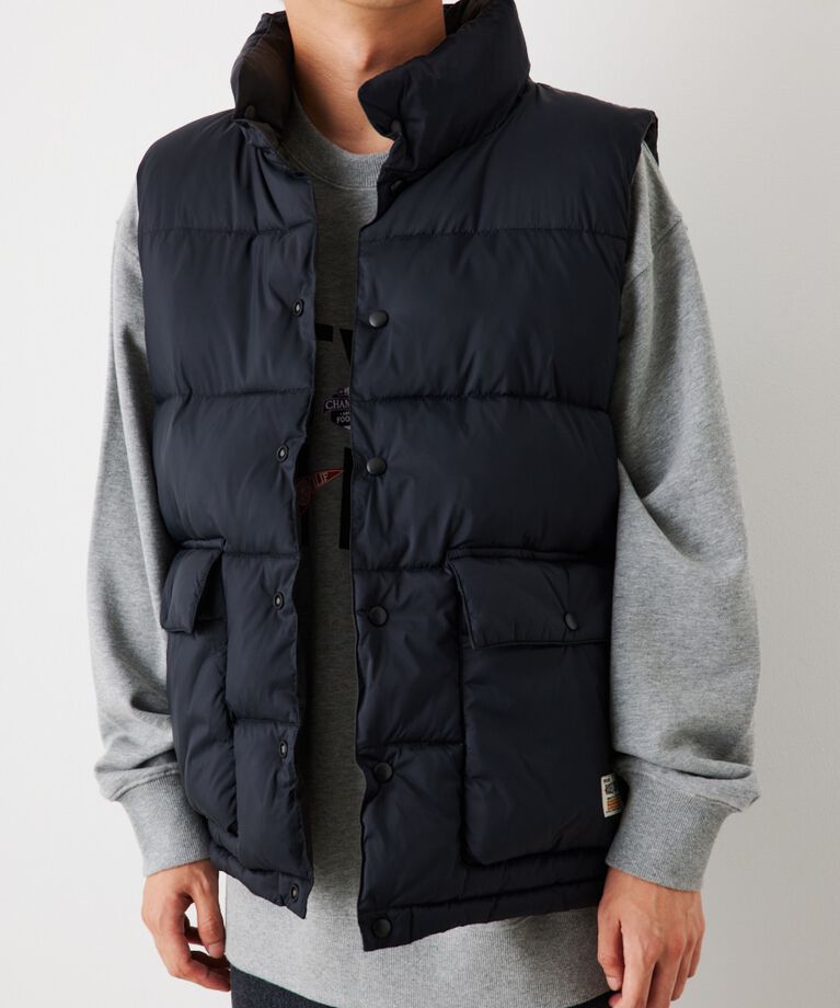 RODEO CROWNS「リバーシブル PUFF VEST」|ダウンベスト・ベスト|