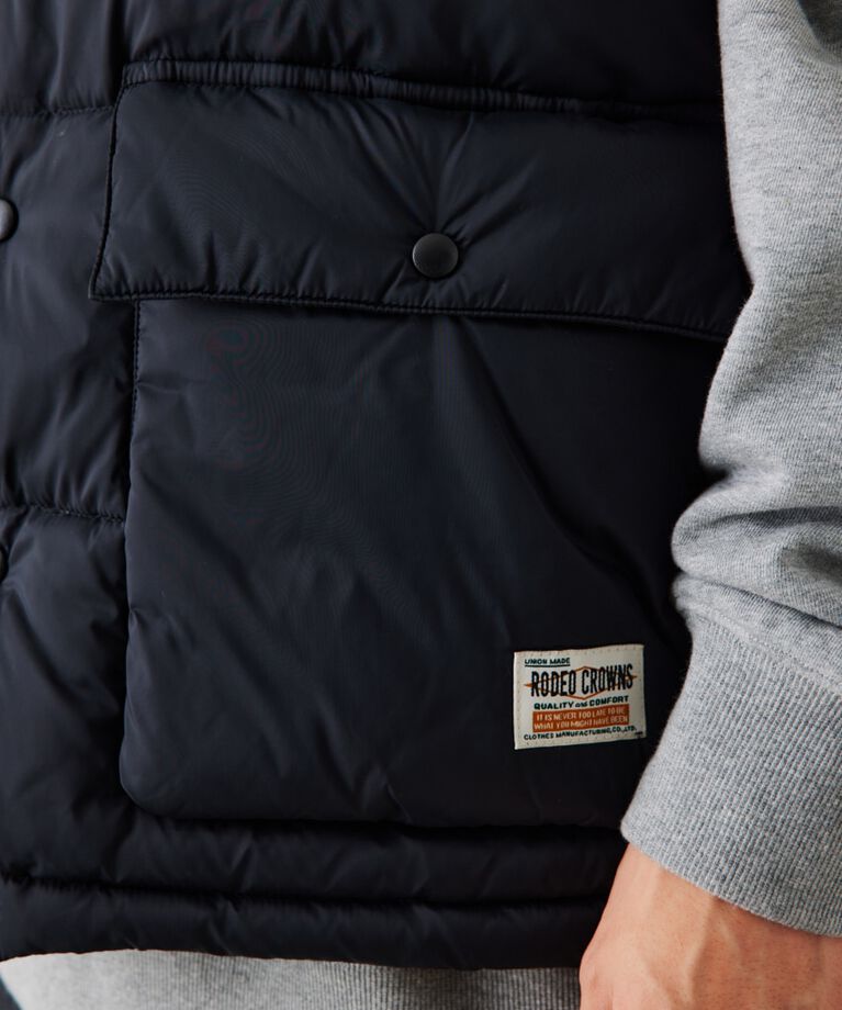 RODEO CROWNS「リバーシブル PUFF VEST」|ダウンベスト・ベスト|