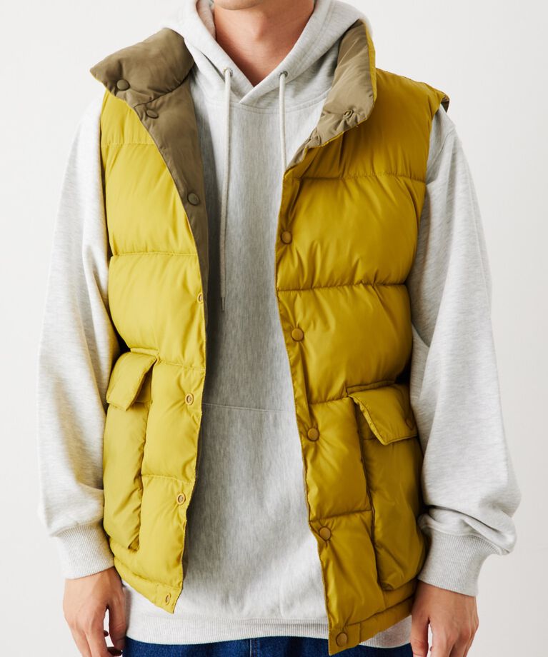 RODEO CROWNS「リバーシブル PUFF VEST」|ダウンベスト・ベスト|