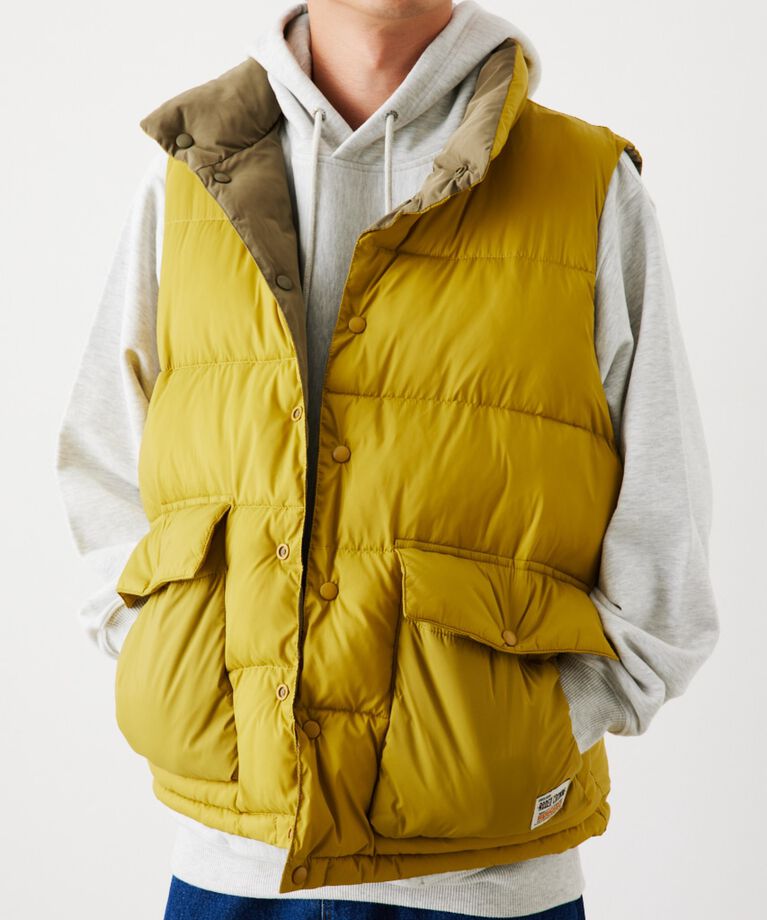 RODEO CROWNS「リバーシブル PUFF VEST」|ダウンベスト・ベスト|