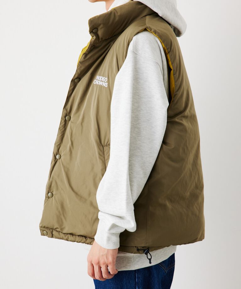 RODEO CROWNS「リバーシブル PUFF VEST」|ダウンベスト・ベスト|