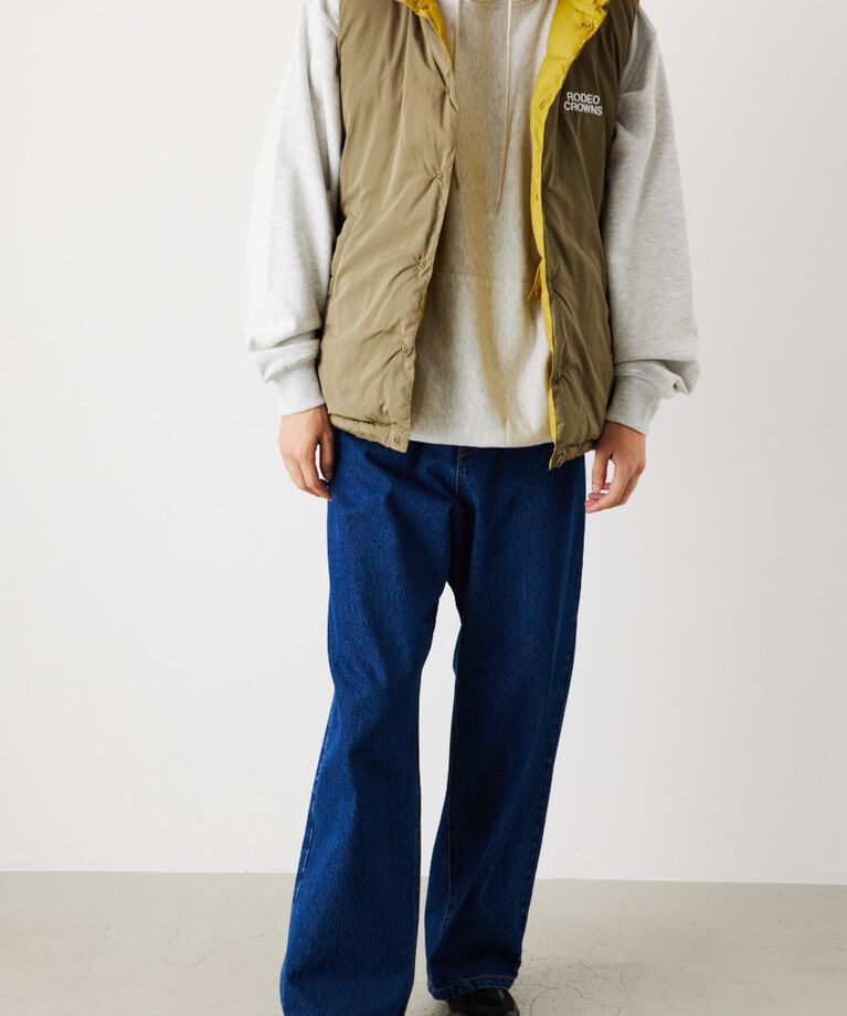 RODEO CROWNS「リバーシブル PUFF VEST」|ダウンベスト・ベスト|