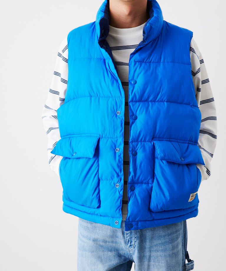 RODEO CROWNS「リバーシブル PUFF VEST」|ダウンベスト・ベスト|