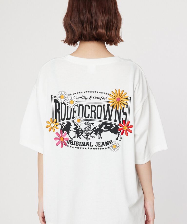RODEO CROWNS「Flower Bloom Logo Tシャツ」|Tシャツ・カットソー|