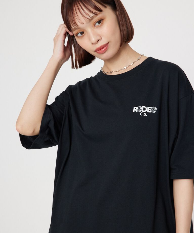 RODEO CROWNS「Flower Bloom Logo Tシャツ」|Tシャツ・カットソー|BLK