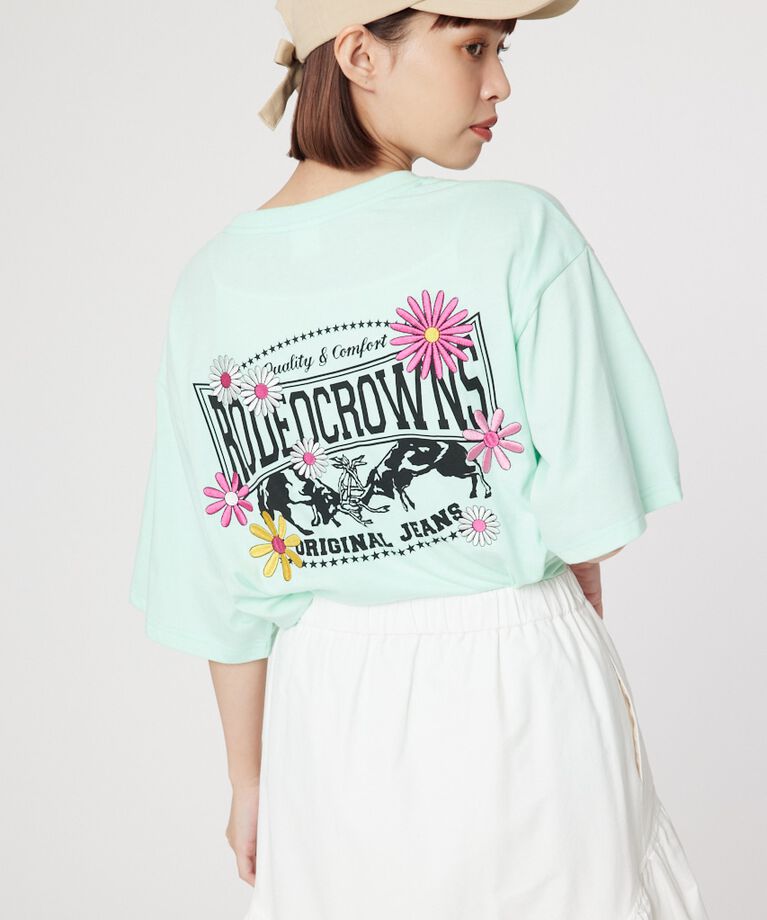 RODEO CROWNS「Flower Bloom Logo Tシャツ」|Tシャツ・カットソー|MINT