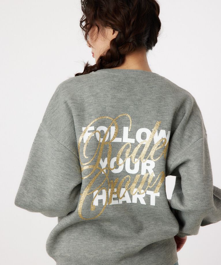 RODEO CROWNS「グリッタースクリプトロゴニットトップス」|ニット・セーター|T.GRY