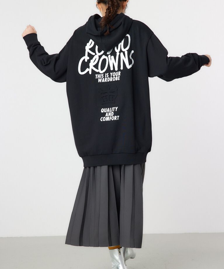 RODEO CROWNS「クラウンエンボス LOGO パーカーワンピース」|ワンピース|