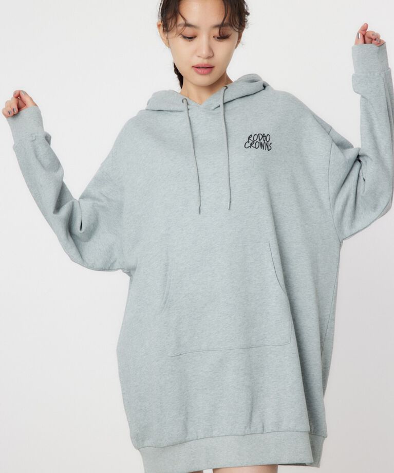 RODEO CROWNS「クラウンエンボス LOGO パーカーワンピース」|ワンピース|