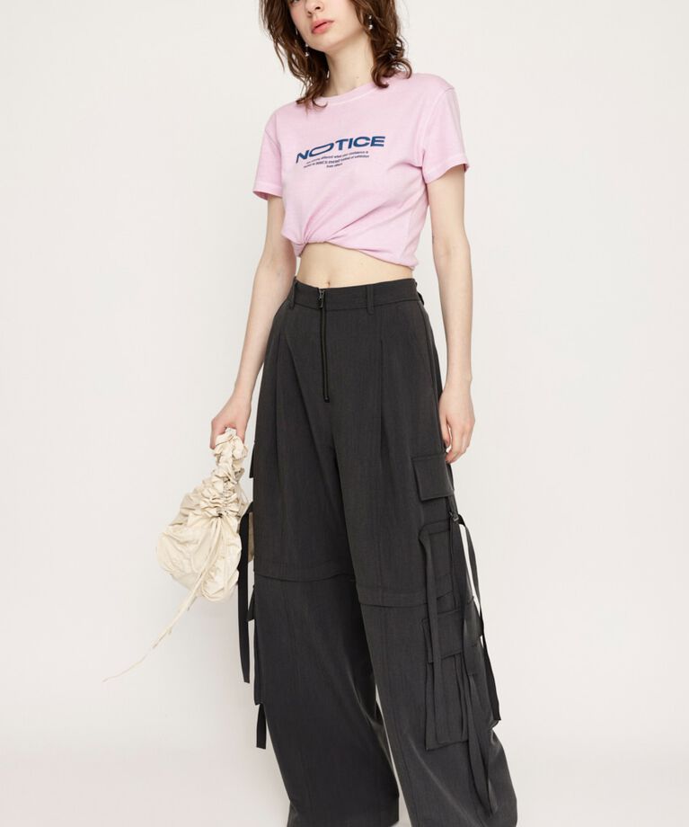 SLY「KNEE ZIP CARGO パンツ」|その他|D/GRY3