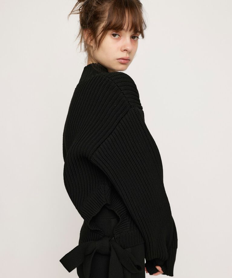 SLY「SIDE RIBBON LG トップス」|ニット・セーター|